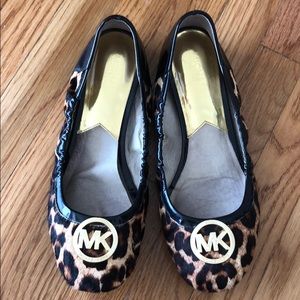 Michael Kors Leopard Flats